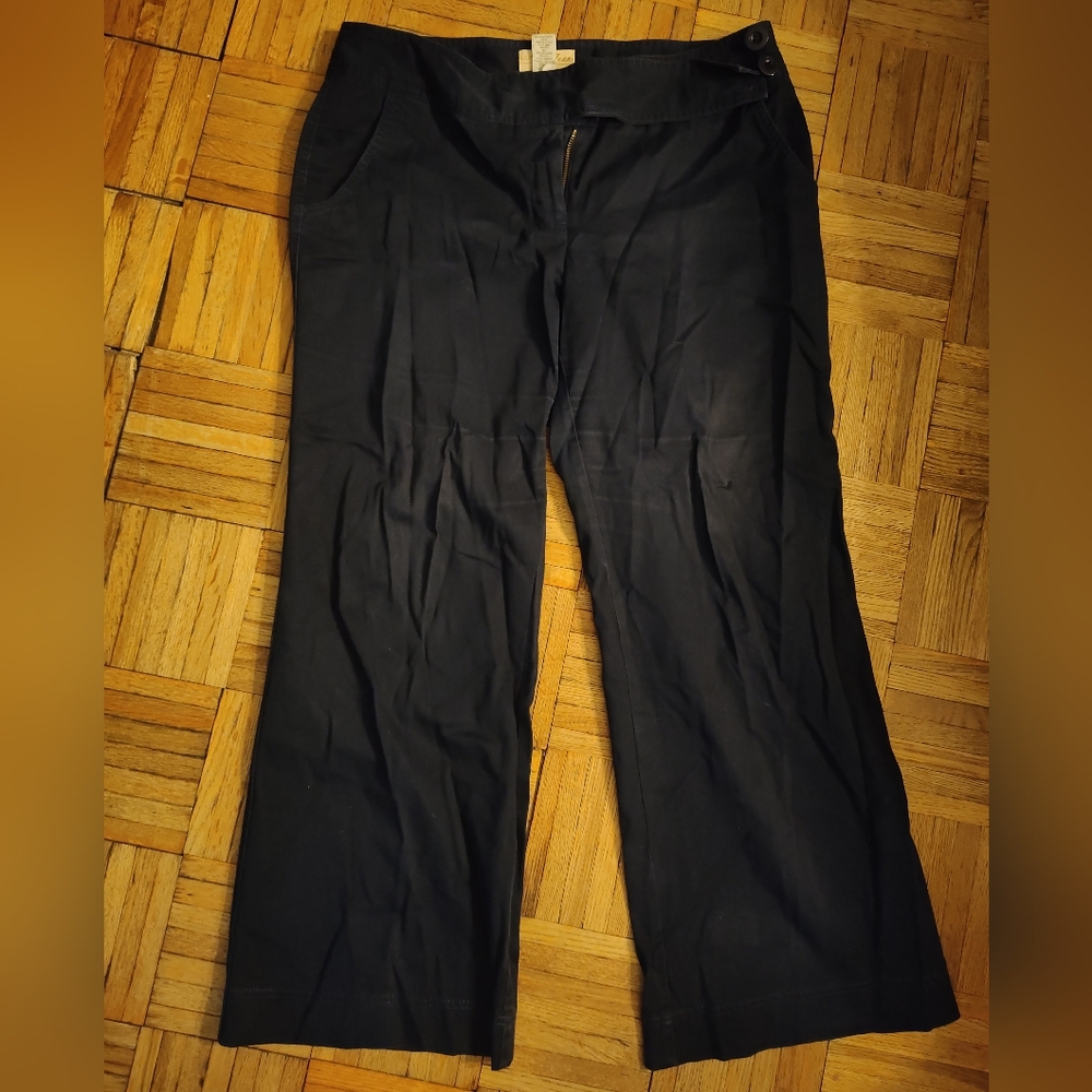 LONDON JEAN Navy "The Marisa Fit" Trousers